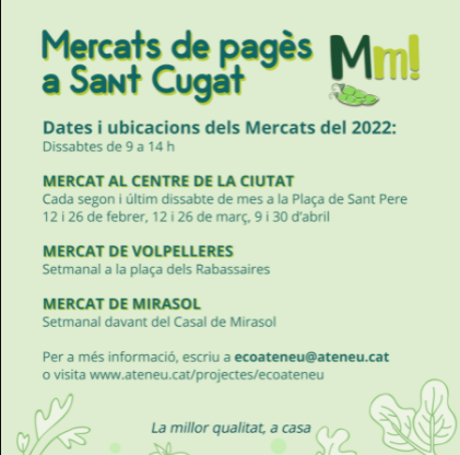 Mercado de Sant Cugat + Intercambio de Semillas